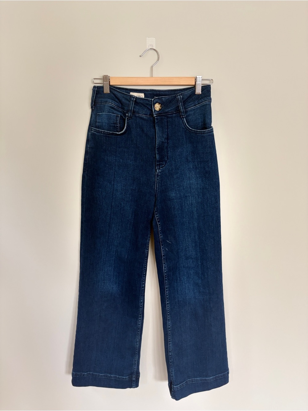 Pilcro High-Waist Wide-Leg Women's Jeans - Dark Blue